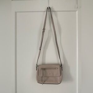 Kate Spade Pebbled Leather Crossbody Purse - Cream/Blush Crossbody Bag